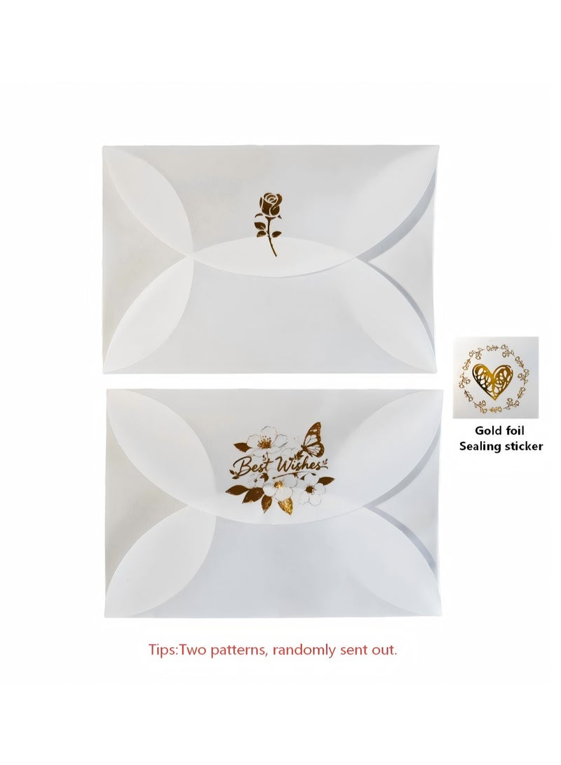 BenQuand Premium Mysterious Black & Gold Foil Thank You Greeting Card Set with Envelope, Stickers - Thank You Card - Postcard ，Perfect Gift for Middle East Celebrations, Business - Image 5